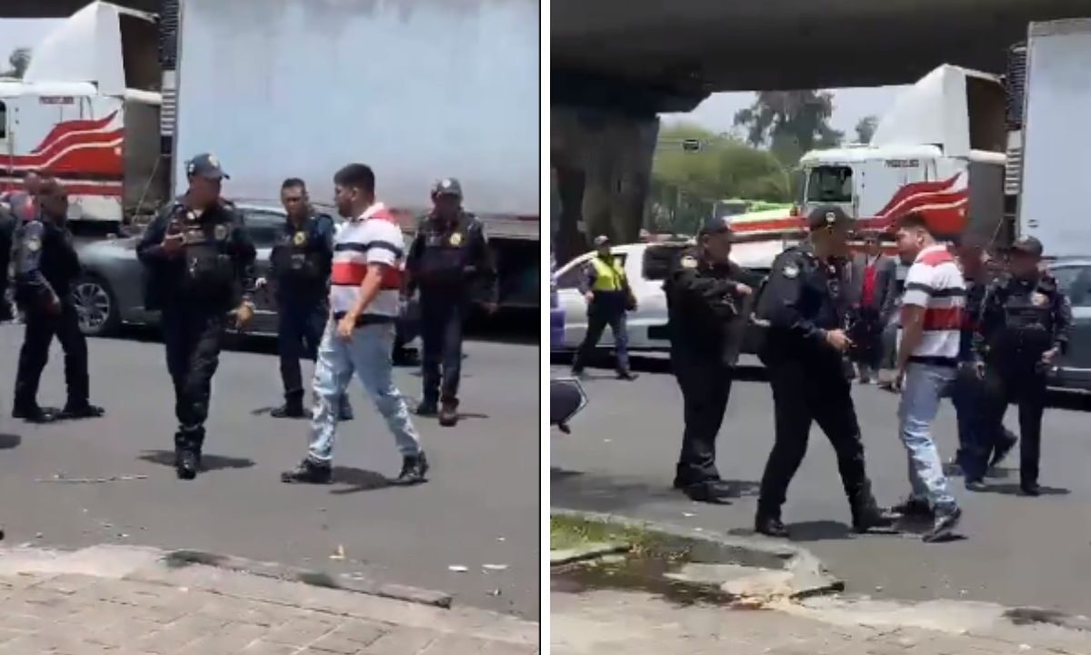 Motociclista le fractura la nariz a policía durante riña en la Merced Balbuena