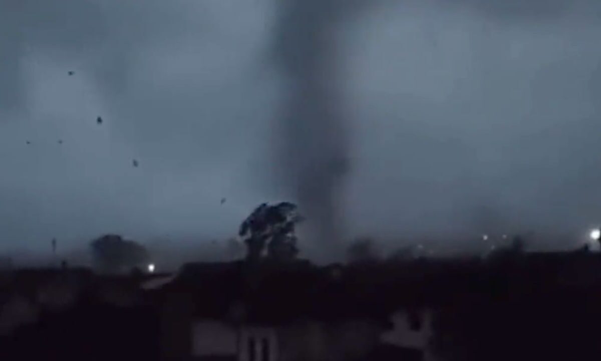 Tornado e intensa ola de calor azotan Milán, Italia